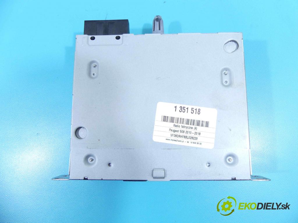 Peugeot 508 2010-2018 2.0 hdi 140 HP manual 103 kW 1997 cm3 4- Radio originál 9666994880