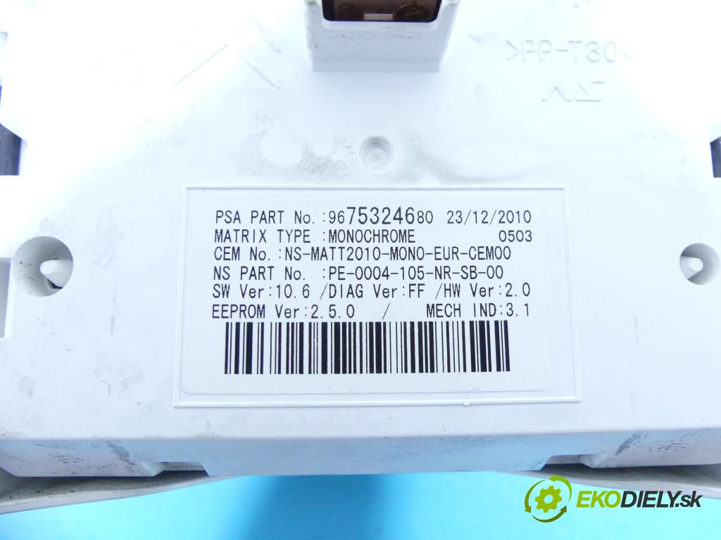 Peugeot 508 2010-2018 2.0 hdi 140 HP manual 103 kW 1997 cm3 4- prístrojovka/ budíky 9675324680 (Prístrojové dosky, displeje)