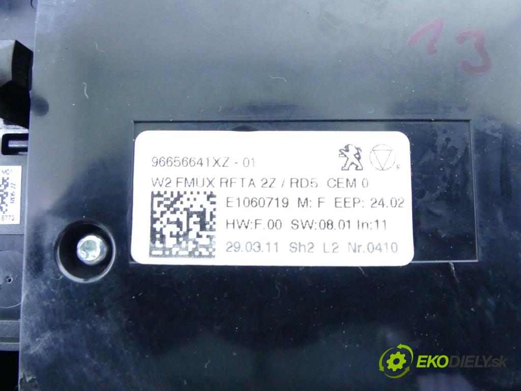 Peugeot 508 2010-2018 2.0 hdi 140 HP manual 103 kW 1997 cm3 4- panel kúrenia 96656641XZ