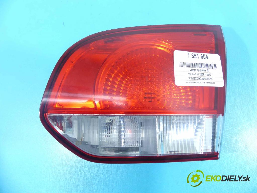 Vw Golf VI 2008-2013 1.4 16V 80 hp manual 59 kW 1390 cm3 5- světlo zadní pravé 89090386P (Ostatné)