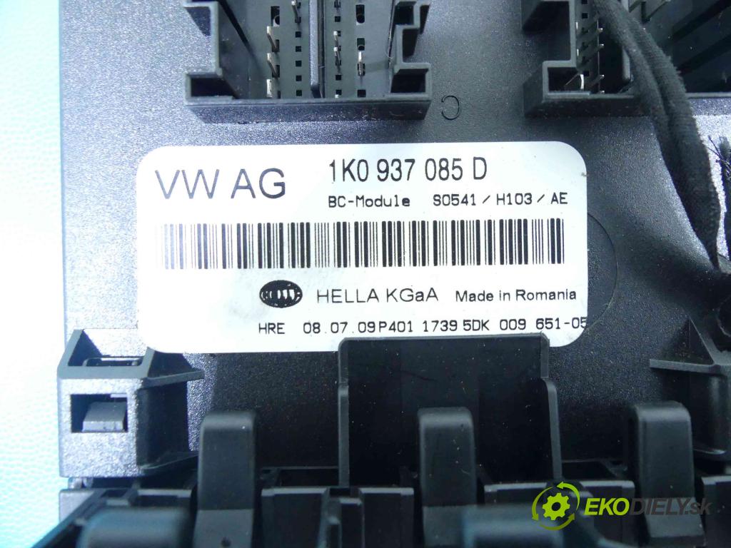 Vw Golf VI 2008-2013 1.4 16V 80 HP manual 59 kW 1390 cm3 5- modul riadiaca jednotka 1K0937085D (Ostatné)