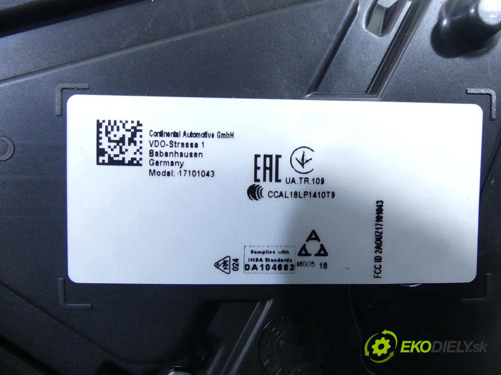 Seat Ibiza V KJ 2017- 1.0 tsi 95 HP manual 70 kW 999 cm3 5- prístrojovka/ budíky A2C17414400 (Prístrojové dosky, displeje)