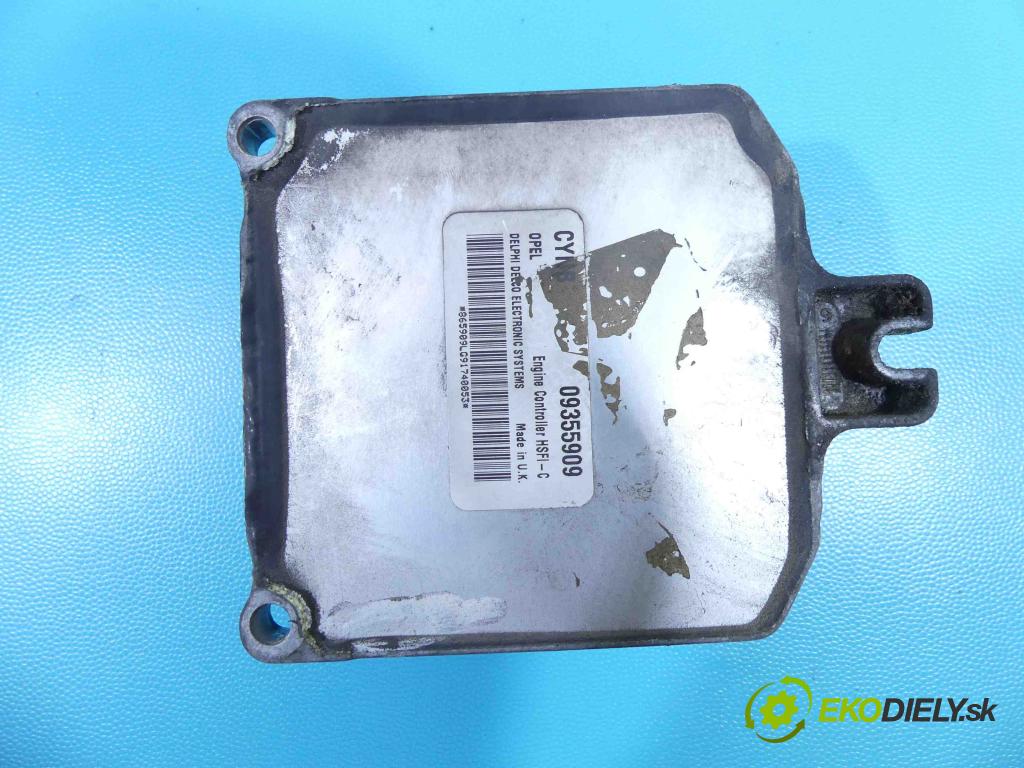 Opel Astra II 1998-2009 1.4 16V 90 hp manual 66 kW 1389 cm3 5- řídící jednotka motoru 09355909