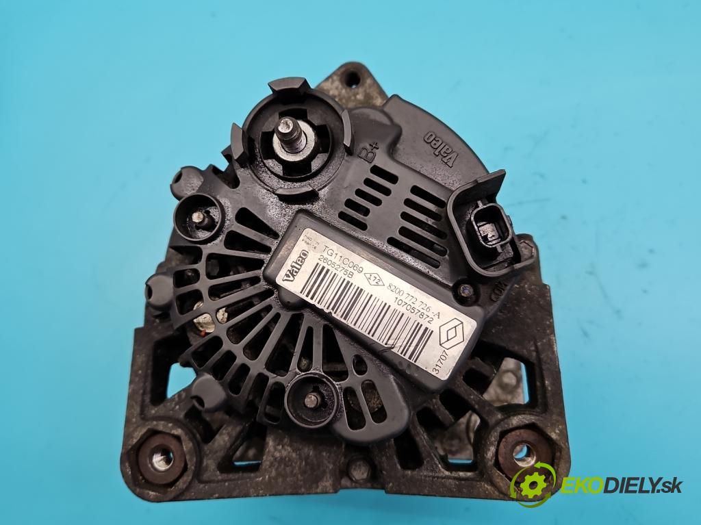 Renault Megane II 2003-2008 1.5 dci 86 hp manual 63 kW 1461 cm3 4- Alternator 8200772726 (Alternátory)