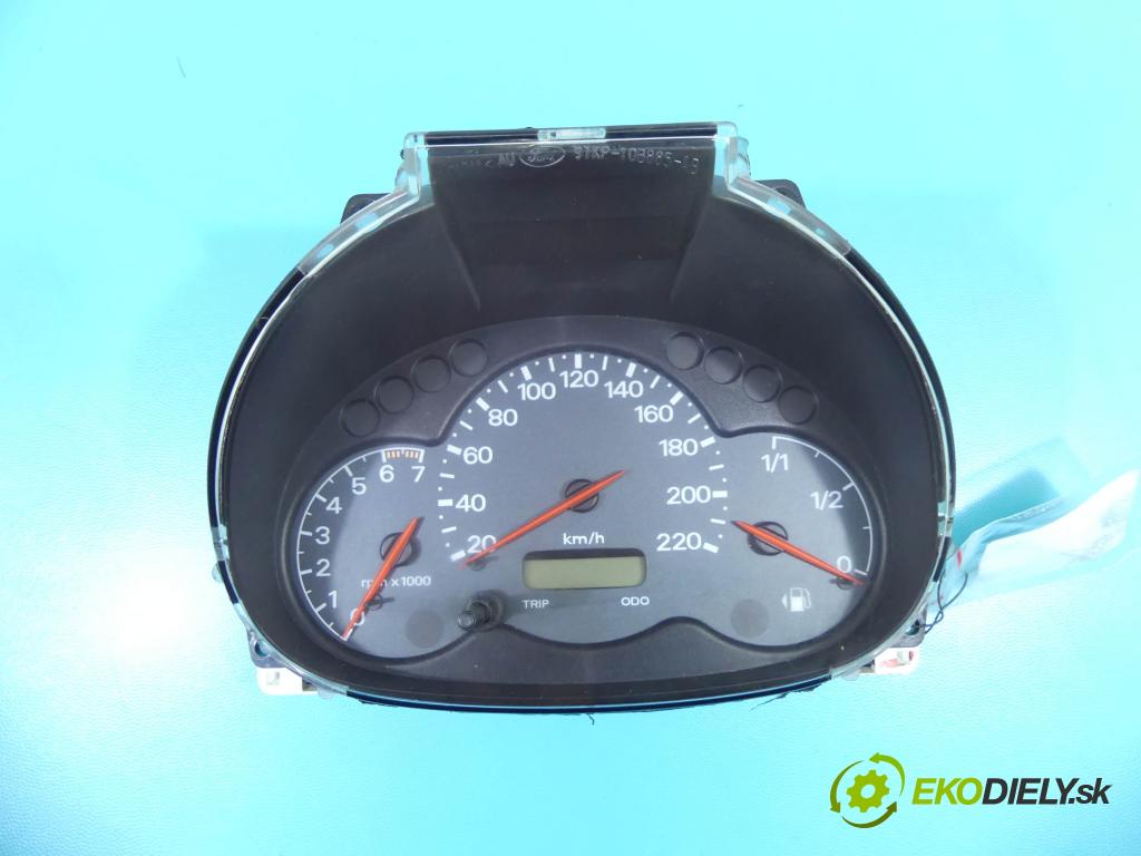 Ford Ka Mk1 1996-2008 1.6 8V 95 HP manual 70 kW 1599 cm3 3- prístrojovka/ budíky 44ZU268 (Prístrojové dosky, displeje)