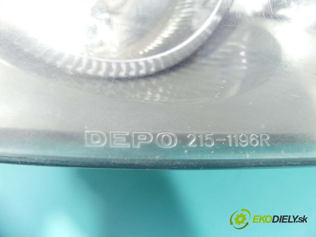 Nissan Almera N16 2000-2006 1.5 16V 98 HP manual 72 kW 1497 cm3 4- Reflektor: pravý  (Pravé)