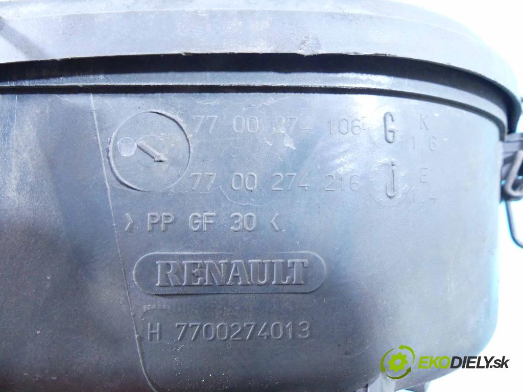 Renault Thalia I 1998-2009 1.4 8V 75 HP manual 55 kW 1390 cm3 4- obal filtra vzduchu 7700274216J (Obaly filtrov vzduchu)
