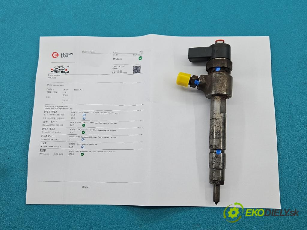 Vw LT II 1996-2006 2.8 tdi 158 HP manual 116 kW 2799 cm3 5- vstrek 0445110081 (Vstrekovače)
