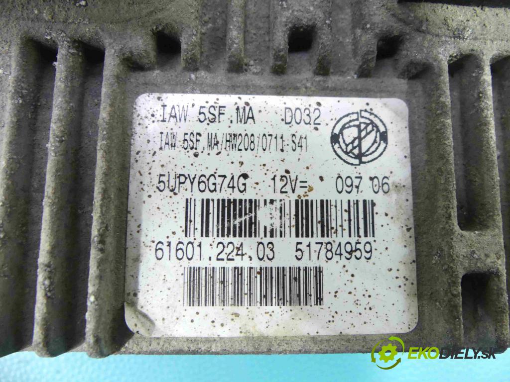 Fiat Doblo I 2001-2010 1.4 77 hp manual 57 kW 1368 cm3 5- řídící jednotka motoru 51784959