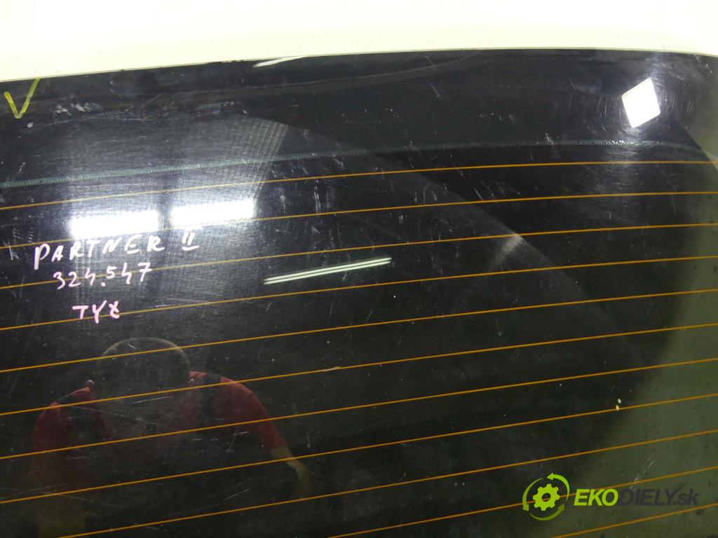 Peugeot Partner II 2008-2018 1.6 hdi 90 hp manual 66,2 kW 1560 cm3 5- sklo zadní  (Okna zadní)