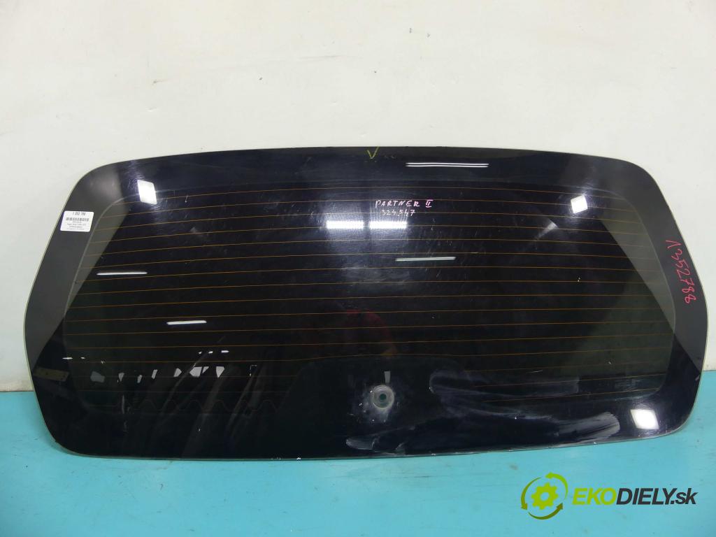 Peugeot Partner II 2008-2018 1.6 hdi 90 hp manual 66,2 kW 1560 cm3 5- sklo zadní  (Okna zadní)