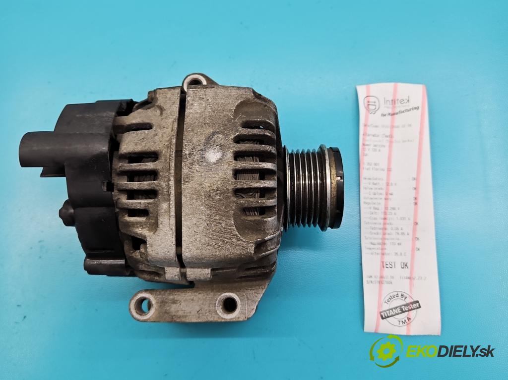 Fiat Fiorino III 2007- 1,3.0 jtd 75 hp manual 55 kW 1248 cm3 5- Alternator 51854103 (Alternátory)