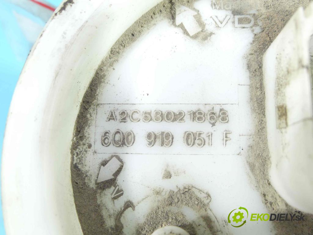 Seat Ibiza III 6L 2002-2008 1.2 12V 64 hp manual 47 kW 1198 cm3 5- čerpadlo paliva 6Q0919051F