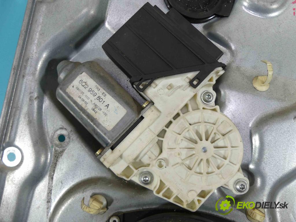 Seat Ibiza III 6L 2002-2008 1.2 12V 64 hp manual 47 kW 1198 cm3 5- mechanismus stahování přední pravý 6Q2959801A