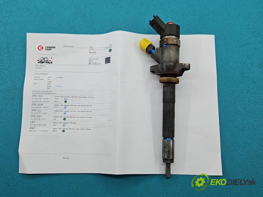 Citroen C4 I 2004-2011 1.6 hdi 90 HP manual 66 kW 1560 cm3 5- vstrek 0445110239 (Vstrekovače)