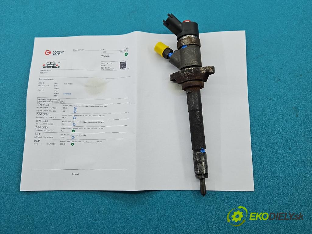 Citroen C4 I 2004-2011 1.6 hdi 90 HP manual 66 kW 1560 cm3 5- vstrek 0445110239 (Vstrekovače)
