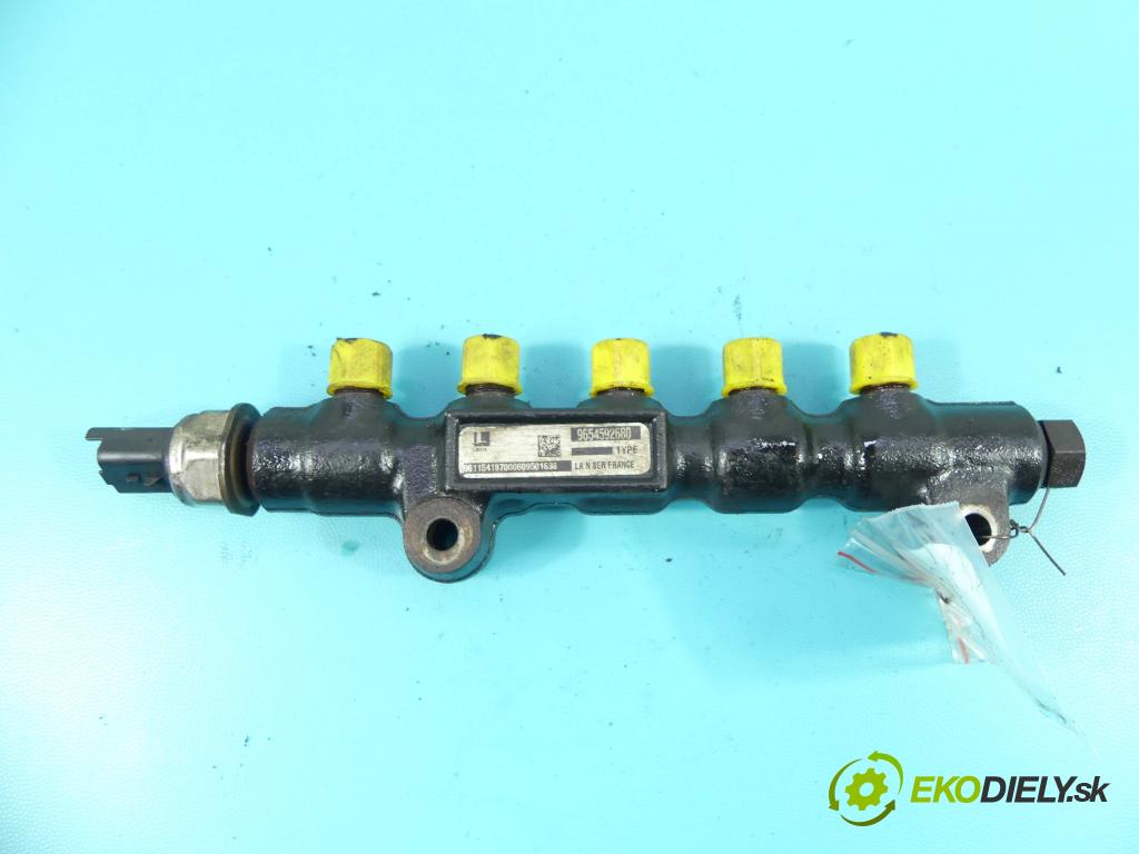 Citroen C4 I 2004-2011 1.6 hdi 90 HP manual 66 kW 1560 cm3 5- lišta vstrekovacia 9654592680 (Vstrekovacie lišty)