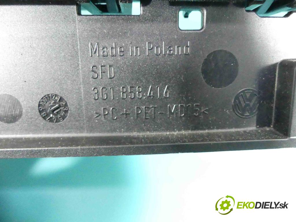 Vw Passat B8 2014 - 2.0 tdi 239KM automatic 176 kW 1968 cm3 5- Mřížka: kúrenia stredová 3G0919204C (Mriežky kúrenia (fukáre))