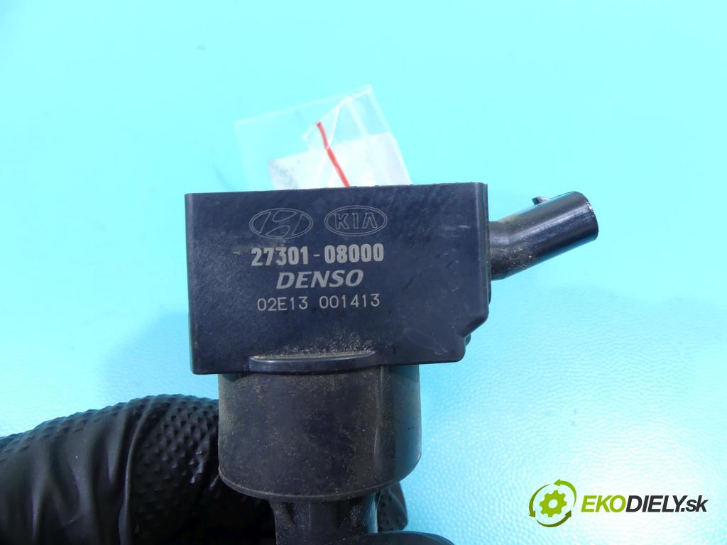 Hyundai I30 III 2016- 1.5 DPI 16V 110 HP manual 80,9 kW 1498 cm3 5- cievka zapaľovacia 27301-08000 (Zapaľovacie cievky, moduly)