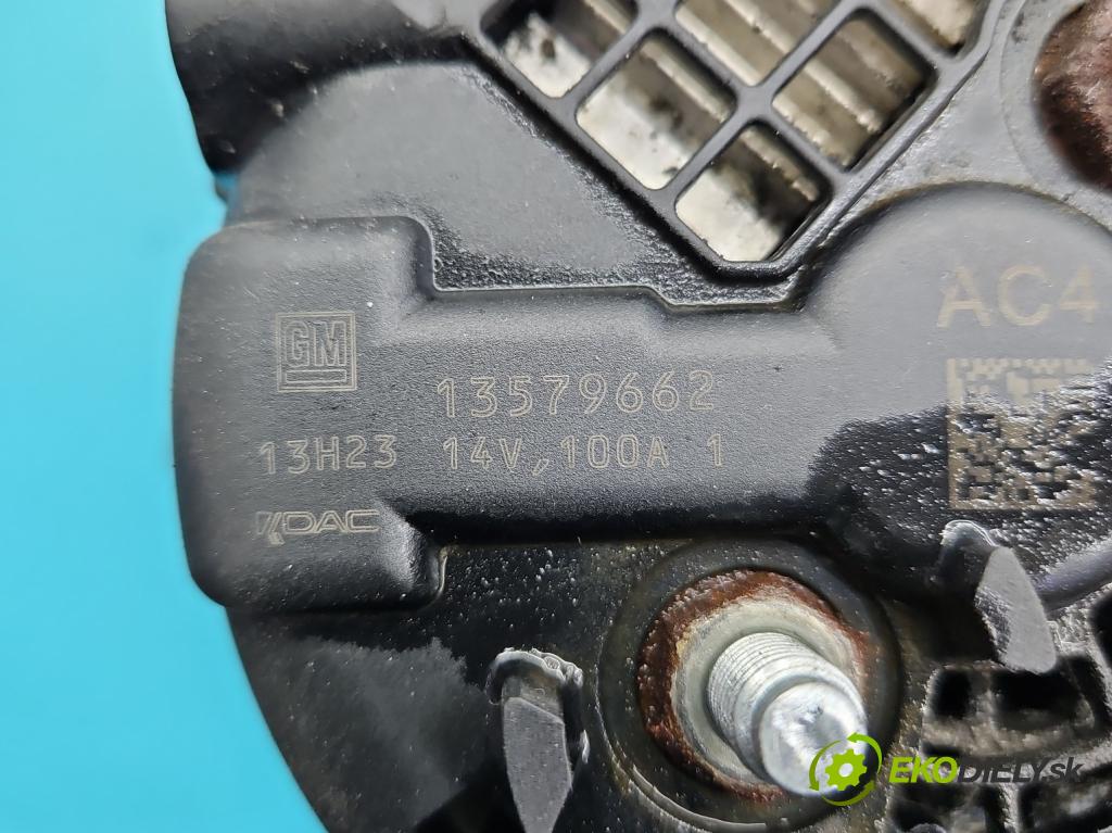 Opel Astra IV 2009-2015 1.7 cdti 131 hp manual 96 kW 1686 cm3 5- Alternator 13579662 (Alternátory)