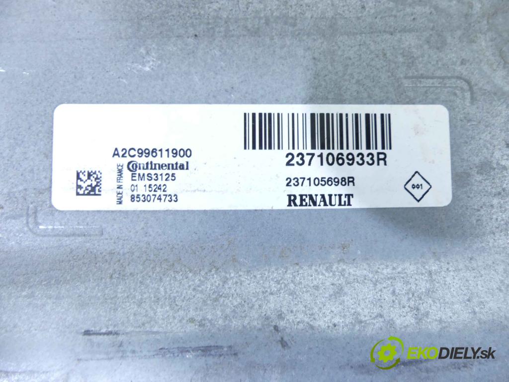Renault Fluence 1.6 16V 114 hp manual 84 kW 1598 cm3 4- řídící jednotka motoru 237106933R