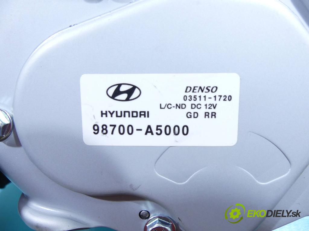 Hyundai I30 II 2012-2016 1.4 16V 100 hp manual 73,6 kW 1368 cm3 5- motor stěrače zadní 98700-A5000