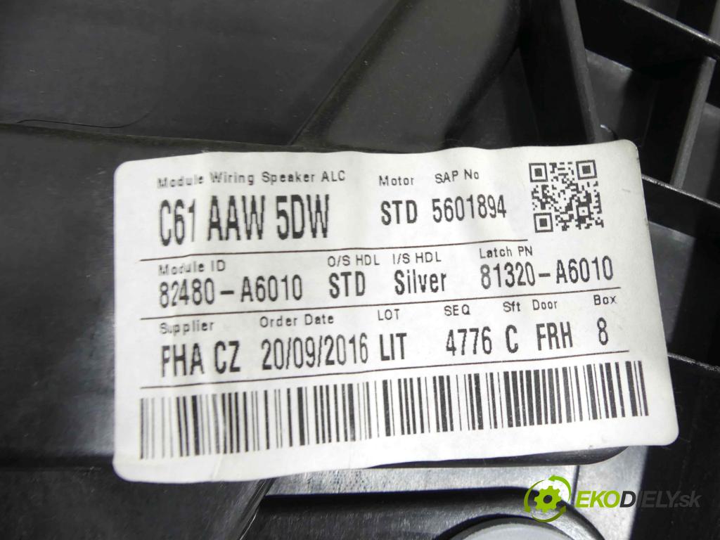 Hyundai I30 II 2012-2016 1.4 16V 100 hp manual 73,6 kW 1368 cm3 5- mechanismus stahování přední pravý 82480-A6010
