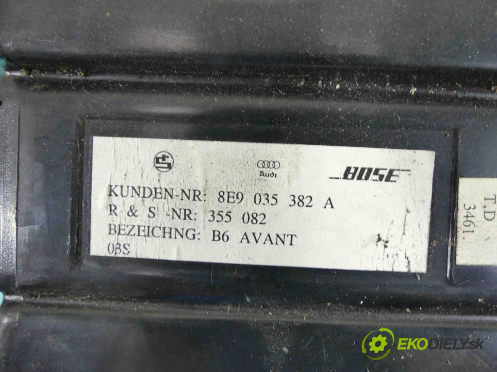 Audi A4 B7 2004-2008 2.0 tdi 170 HP manual 125 kW 1968 cm3 5- Subwoofer: 8E9035382A (Audio zariadenia)