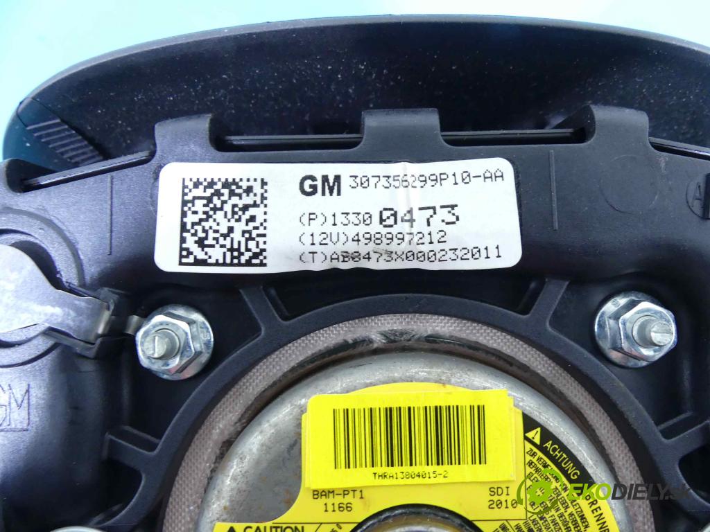 Opel Meriva B 2010-2017 1.4 T 120 HP manual 88 kW 1364 cm3 5- airbag vzduch: Řidiči: 13300473 (Airbagy)