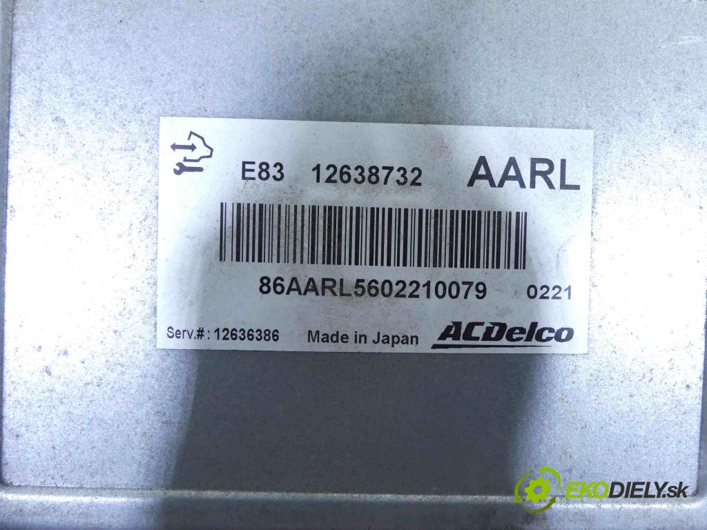 Opel Meriva B 2010-2017 1.4 T 120 hp manual 88 kW 1364 cm3 5- řídící jednotka motoru 12638732
