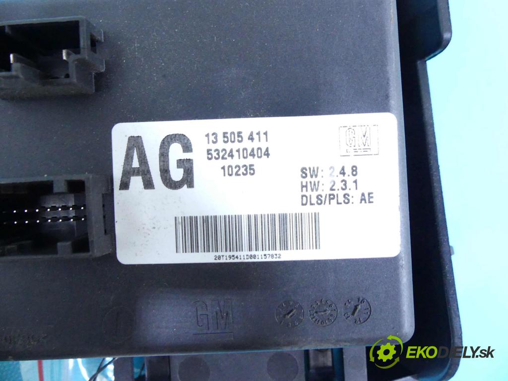 Opel Meriva B 2010-2017 1.4 T 120 HP manual 88 kW 1364 cm3 5- modul riadiaca jednotka 13505411 (Ostatné)