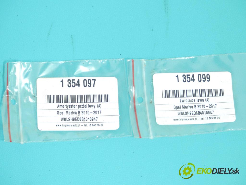 Opel Meriva B 2010-2017 1.4 T 120 HP manual 88 kW 1364 cm3 5- náboj ľavé (Náboje)