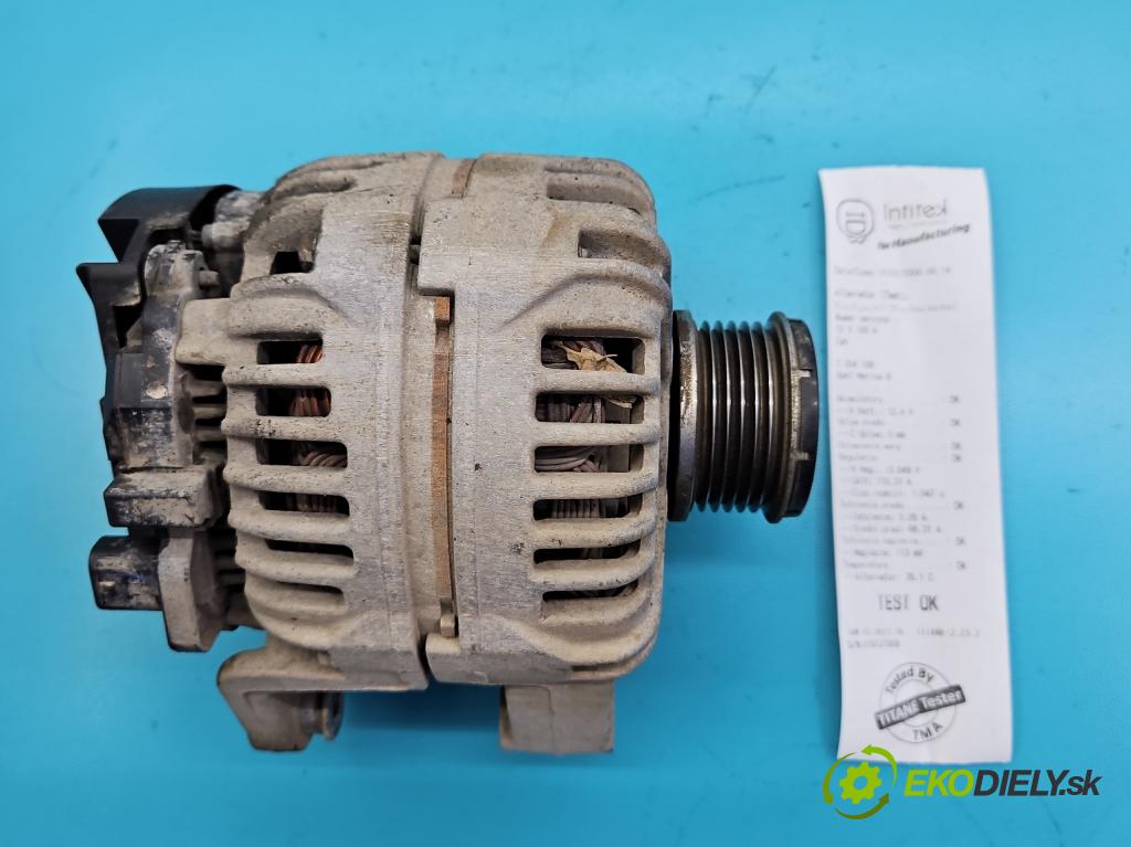 Opel Meriva B 2010-2017 1.4 T 120 hp manual 88 kW 1364 cm3 5- Alternator 0124425084 (Alternátory)