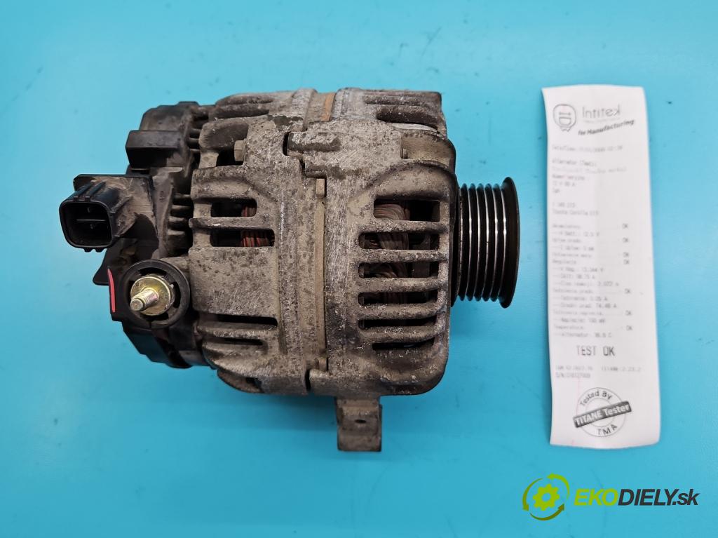 Toyota Corolla E11 1997-2002 1.4 vvti 97KM manual 71 kW 1398 cm3 5- Alternator 0124315024 27060-0D030-A (Alternátory)