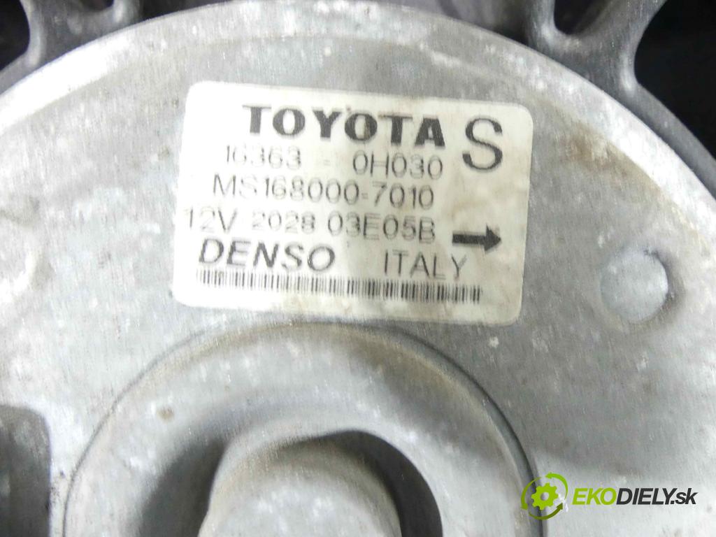 Toyota Avensis II T25 2003-2008 2.0 vvti 147 HP manual 108 kW 1998 cm3 5- Ventilátor chladiča 16363-0H030