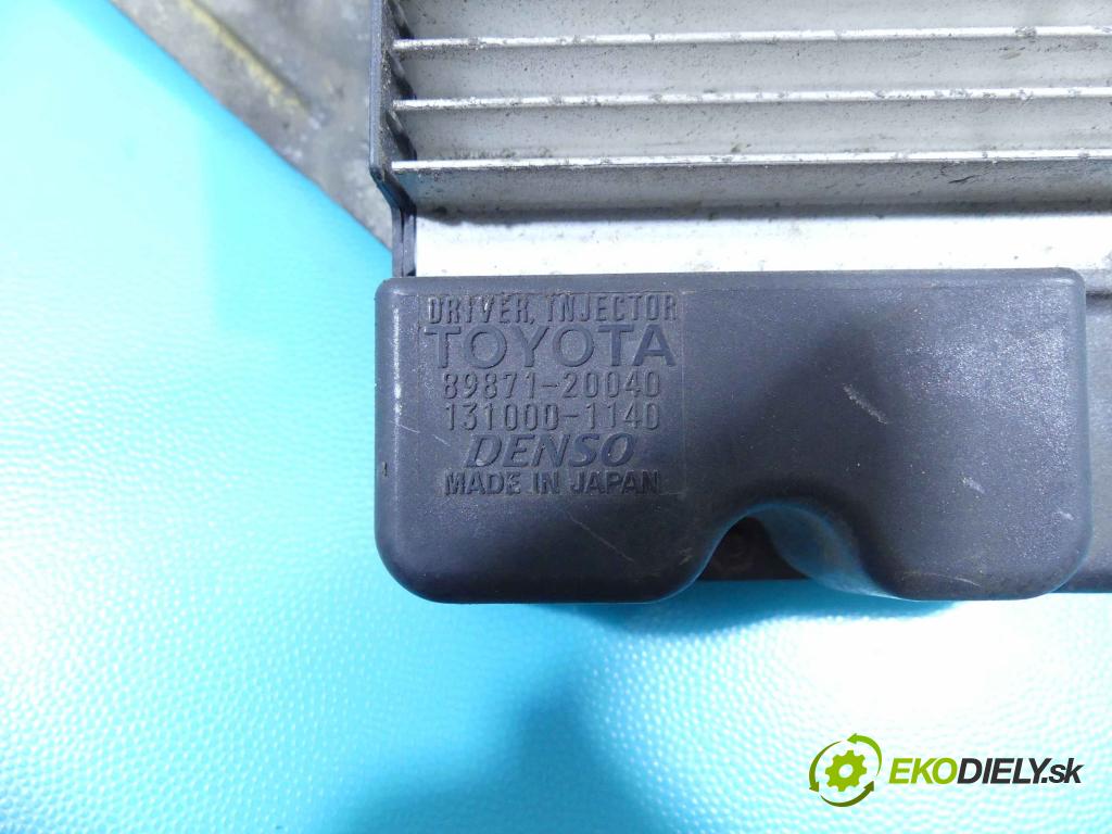 Toyota Avensis II T25 2003-2008 2.0 vvti 147 HP manual 108 kW 1998 cm3 5- modul riadiaca jednotka 89871-20040 (Ostatné)