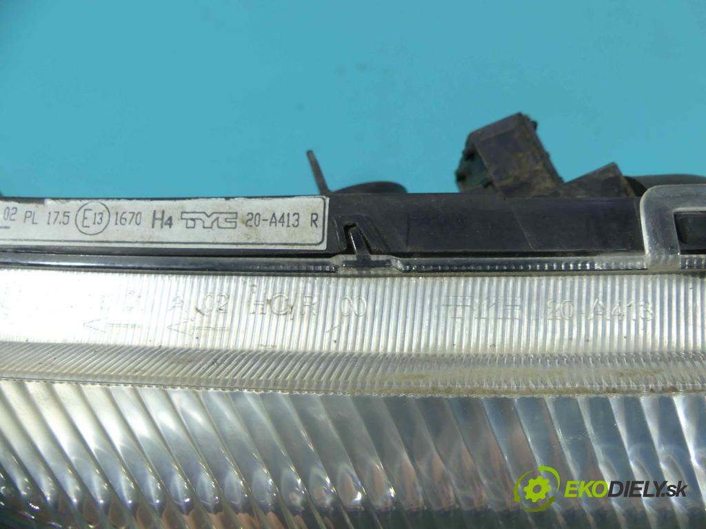 Citroen C2 1.4 8V 73 HP manual 54 kW 1360 cm3 3- Reflektor: pravý  (Pravé)