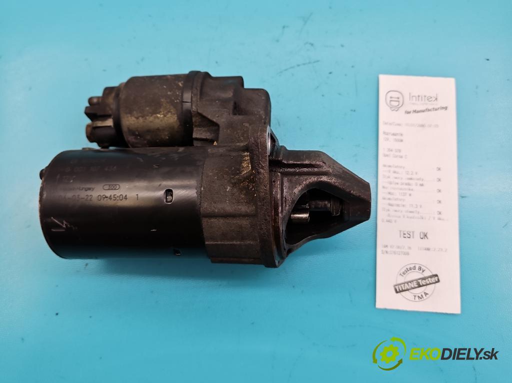 Opel Corsa C 2000-2006 1.0 12v 60 HP manual 44 kW 998 cm3 5- štartér 0001107436 (Štartéry)