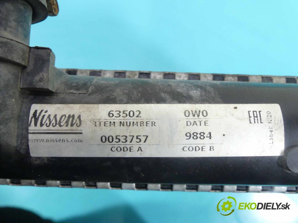 Citroen Xsara II 2000-2004 1.9d 69KM manual 51 kW 1868 cm3 5- chladič voda: 63502 (Chladiče vody)