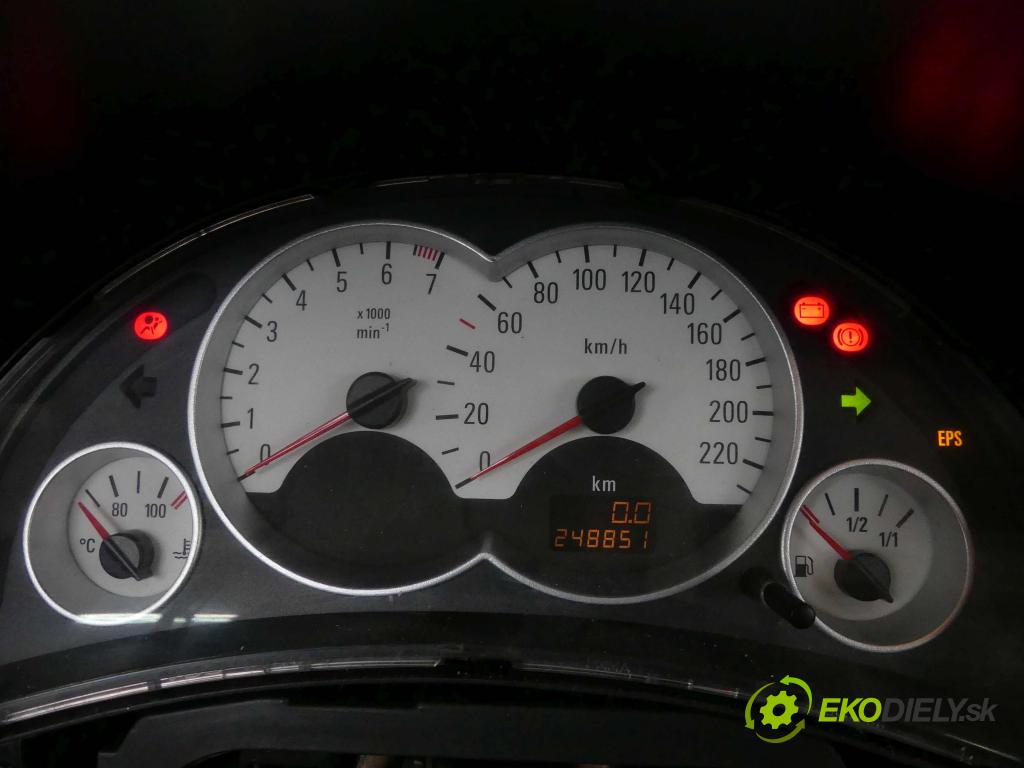 Opel Corsa C 2000-2006 1.2 16V 75 hp manual 55 kW 1199 cm3 3- řídící jednotka motoru 0261207962