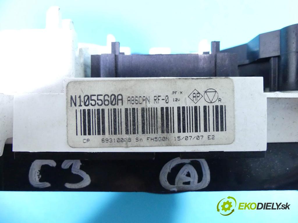 Citroen C3 I 2002-2009 1.4 hdi 68 HP manual 50 kW 1398 cm3 5- panel kúrenia 69310008