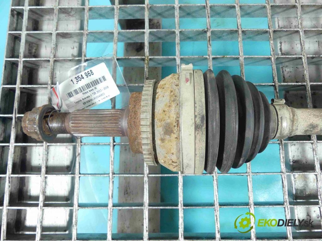 Toyota Avensis II T25 2003-2008 2.0 D4D 116 HP manual 85 kW 1995 cm3 5- poloos ľavé  (Poloosy)