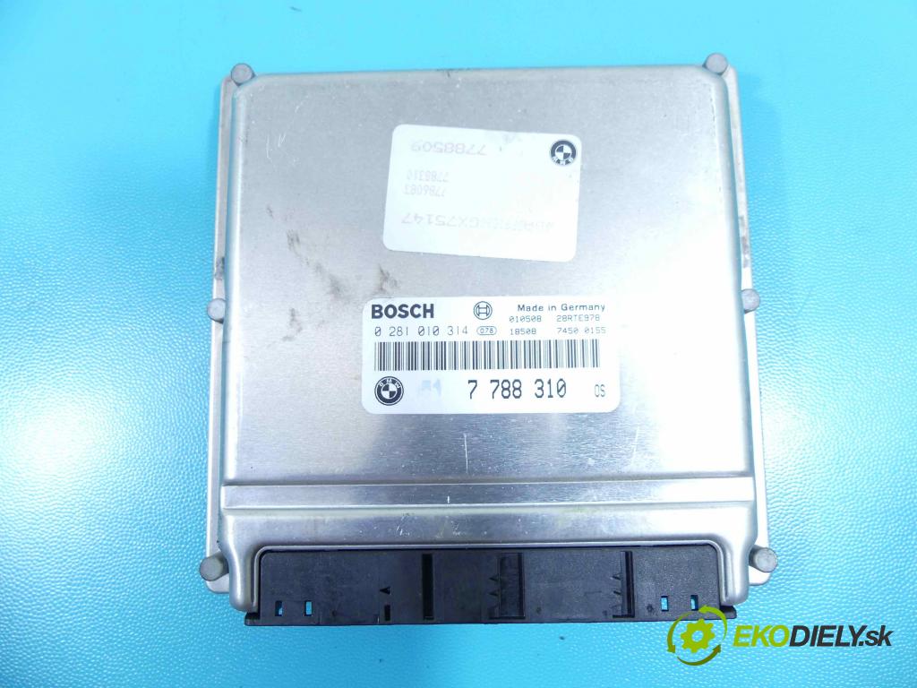 Bmw 5 E39 1996-2003 2.5d 163 hp manual 120 kW 2497 cm3 5- řídící jednotka motoru 0281010314