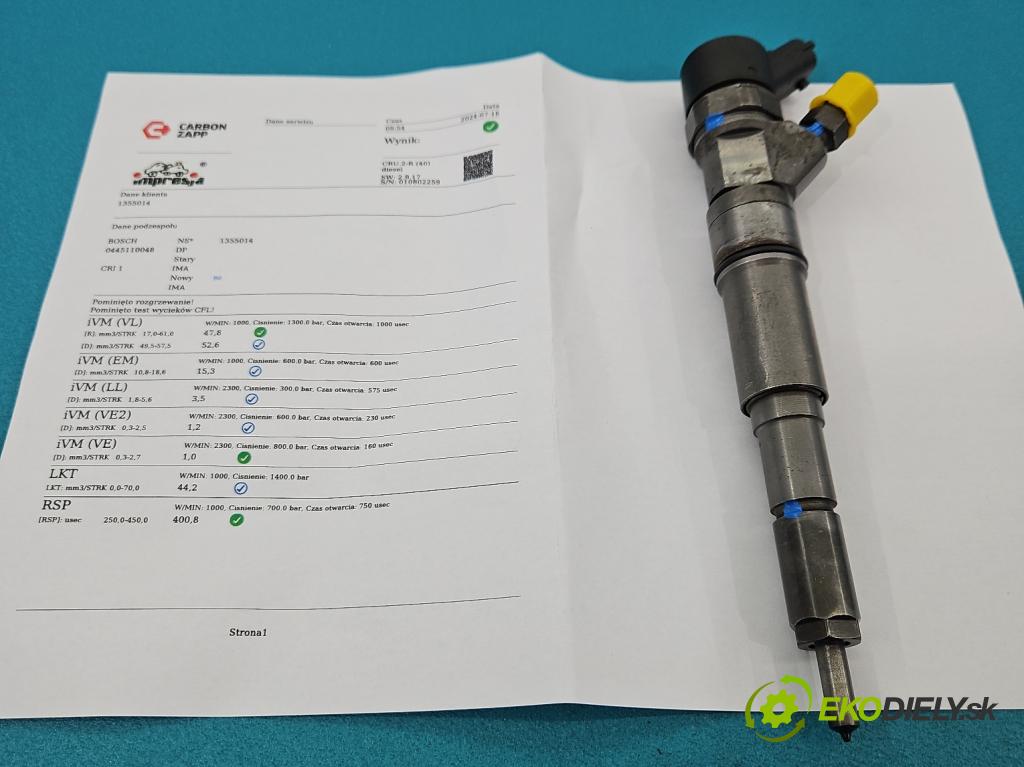 Bmw 5 E39 1996-2003 2.5d 163 HP manual 120 kW 2497 cm3 5- vstrek 0445110048 (Vstrekovače)