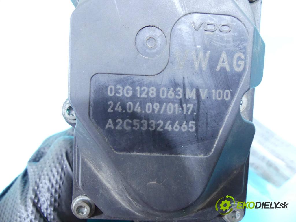 Vw Caddy III 2K 2003-2020 1.9 tdi 105 HP manual 77 kW 1896 cm3 5- klapka 03G128063M (Škrtiace klapky)