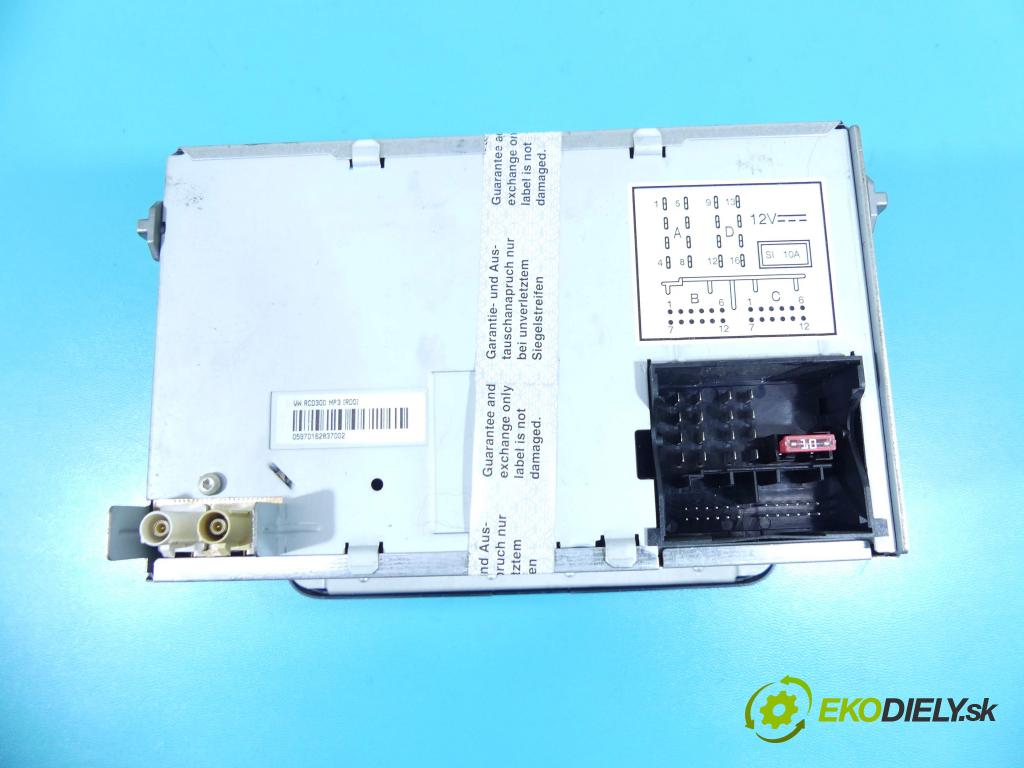 Vw Caddy III 2K 2003-2020 1.9 tdi 105 HP manual 77 kW 1896 cm3 5- Radio originál 1K0035186AF