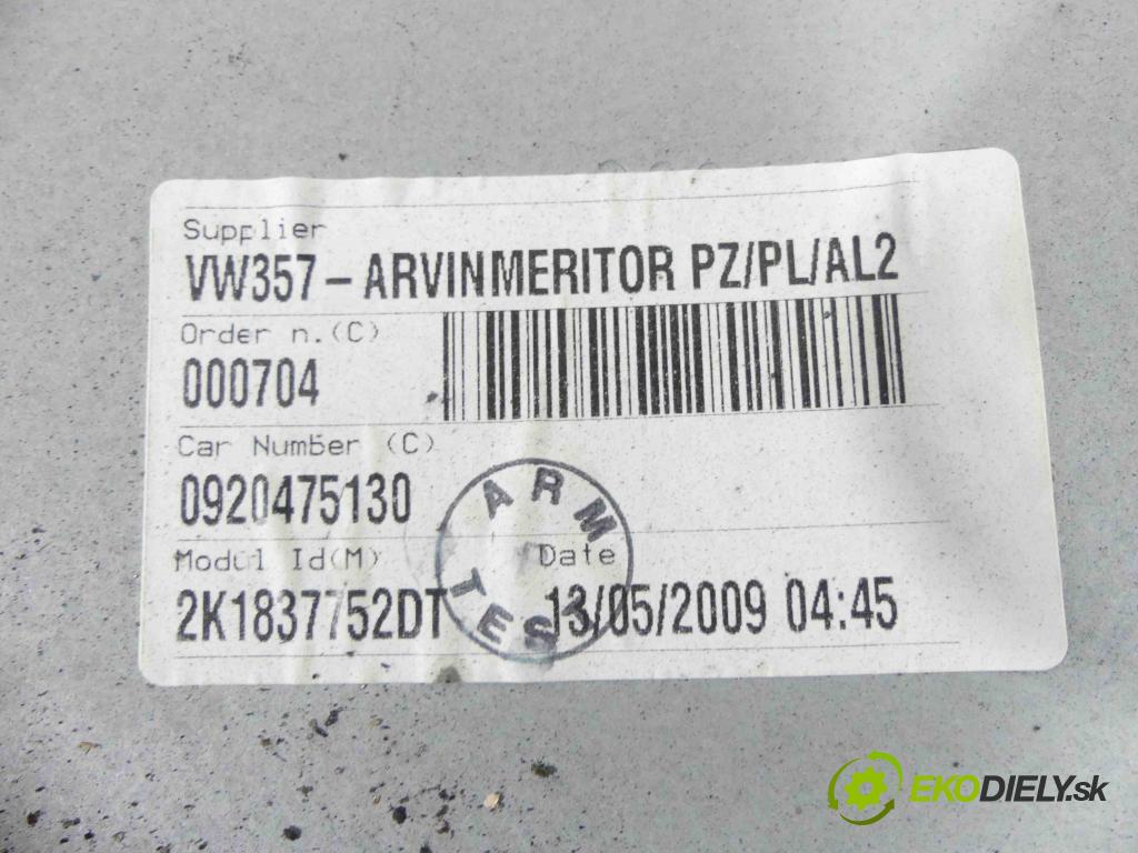 Vw Caddy III 2K 2003-2020 1.9 tdi 105 hp manual 77 kW 1896 cm3 5- mechanismus stahování přední pravý 5K0959792