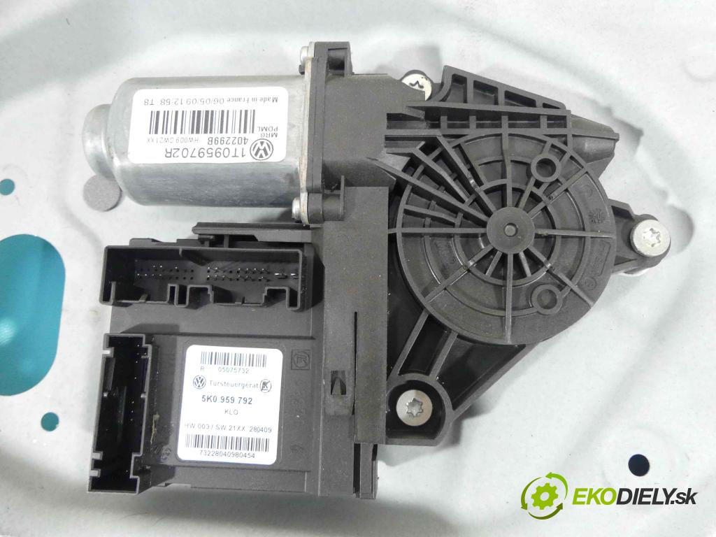Vw Caddy III 2K 2003-2020 1.9 tdi 105 hp manual 77 kW 1896 cm3 5- mechanismus stahování přední pravý 5K0959792