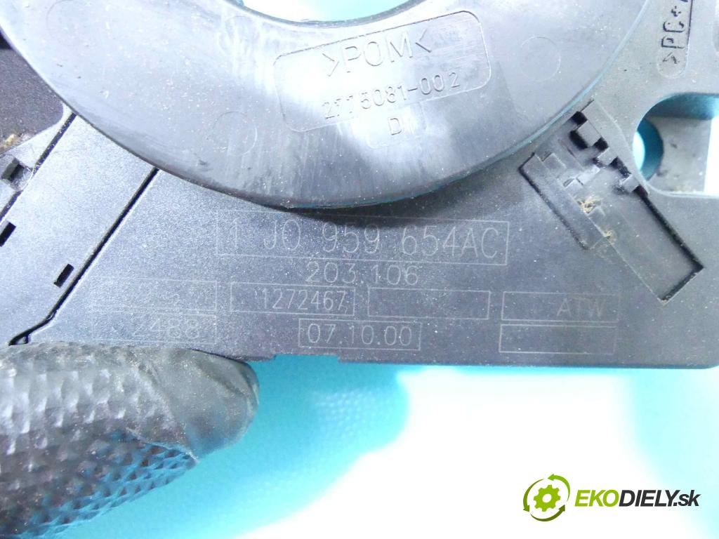 Audi A3 8L 1996-2003 1.9 tdi 90 HP manual 66 kW 1896 cm3 3- Páska: airbag 1J0959654AC (Airbagy)