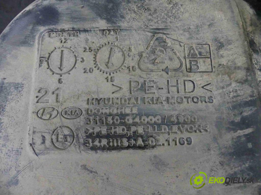 Hyundai I30 III 2016- 1.5 DPI 16V 110 hp manual 80,9 kW 1498 cm3 5- Nádrž: paliva 31150-G4000 (Nádrže)